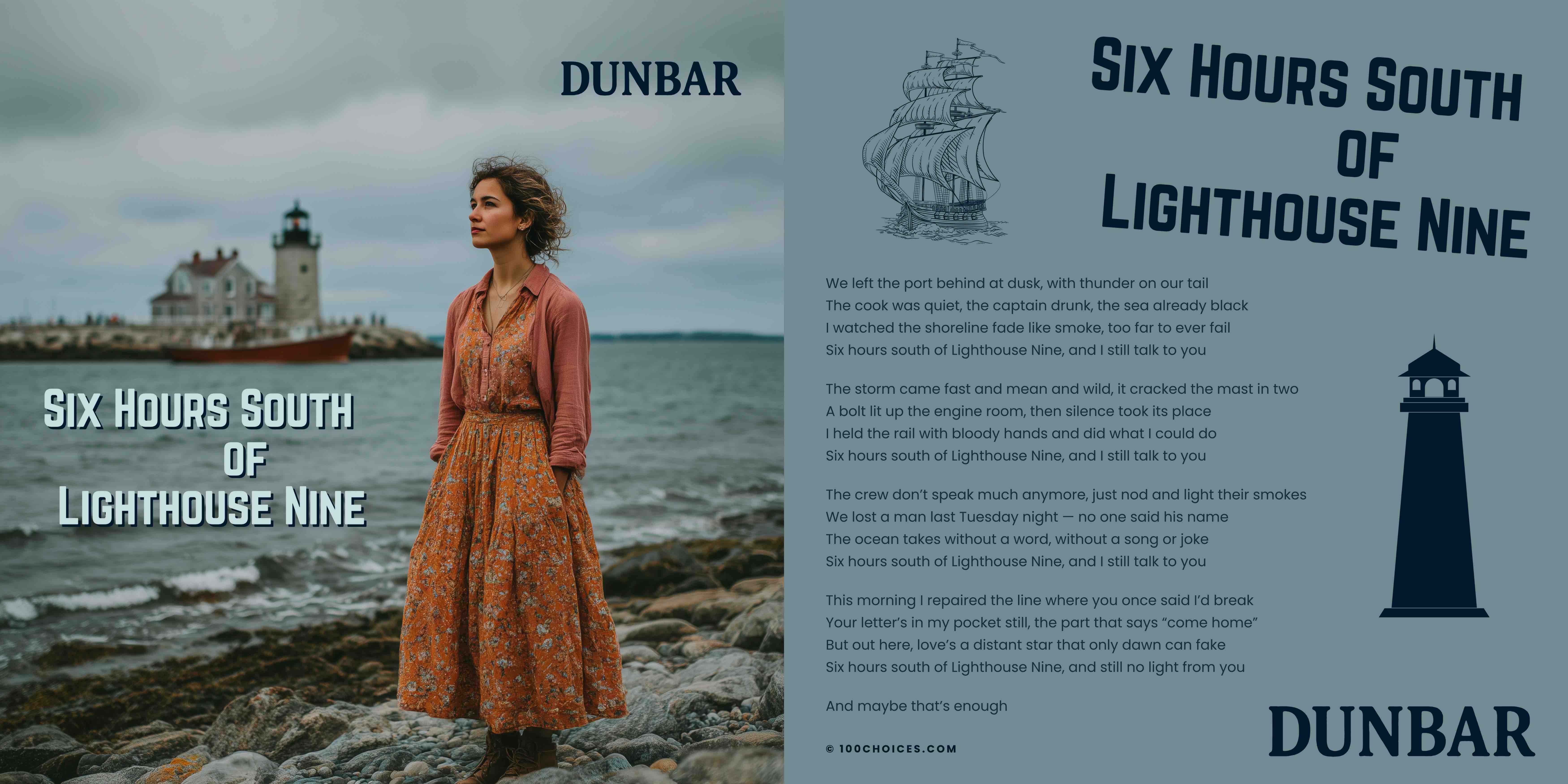 Six Hours South of Lighthouse Nine Lyric Sheet